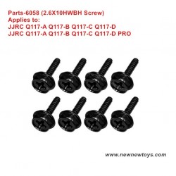 JJRC Q117ABCD Parts 6058 Screw 2.6X10HWBH