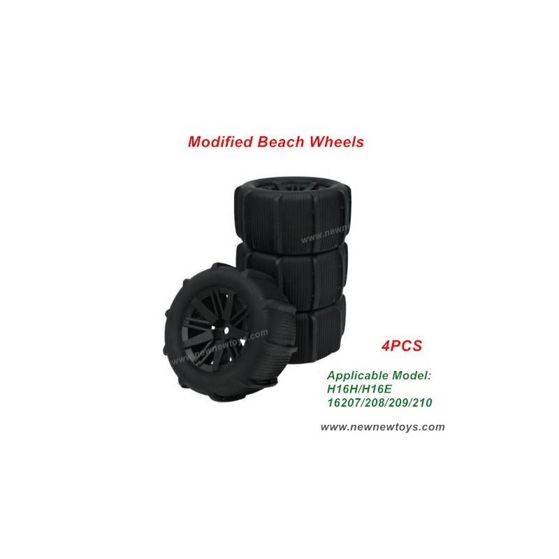 MJX HYPER GO 1/16 RC Car Parts Beach Wheels For 16207 16208 16209 16210 RC Car