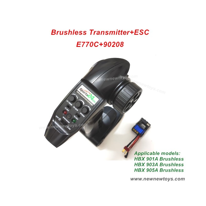 Haiboxing RC Car HBX 905A Brushless Transmitter+ESC (E770C/90208)
