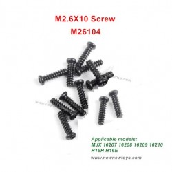 Parts M26104 Screw M2.6X10 For MJX Hyper Go 1/16 16207 16208 16209 16210 RC Car