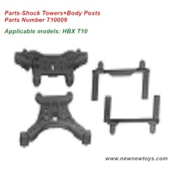 HBX T10 Parts T10009 Shock Towers+Body Posts