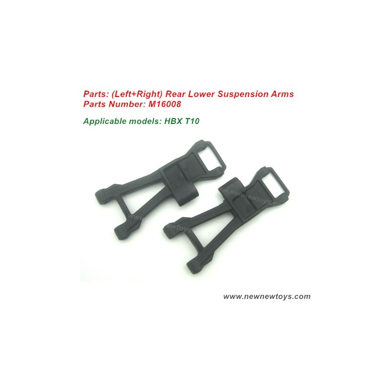 HBX T10 Parts M16008 Rear Lower Suspension Arms