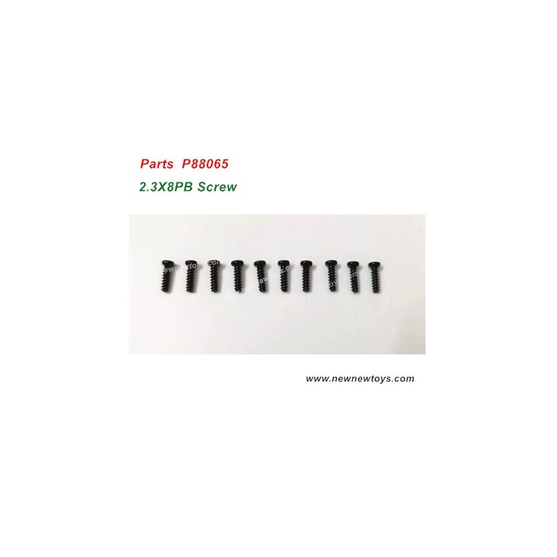 Enoze 9501E Spare Parts P88065, 2.3X8PB Screw