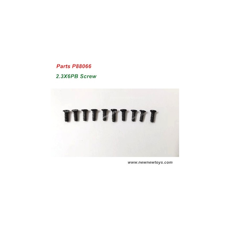 Enoze 9501E Spare Parts P88066, 2.3X6PB Screw