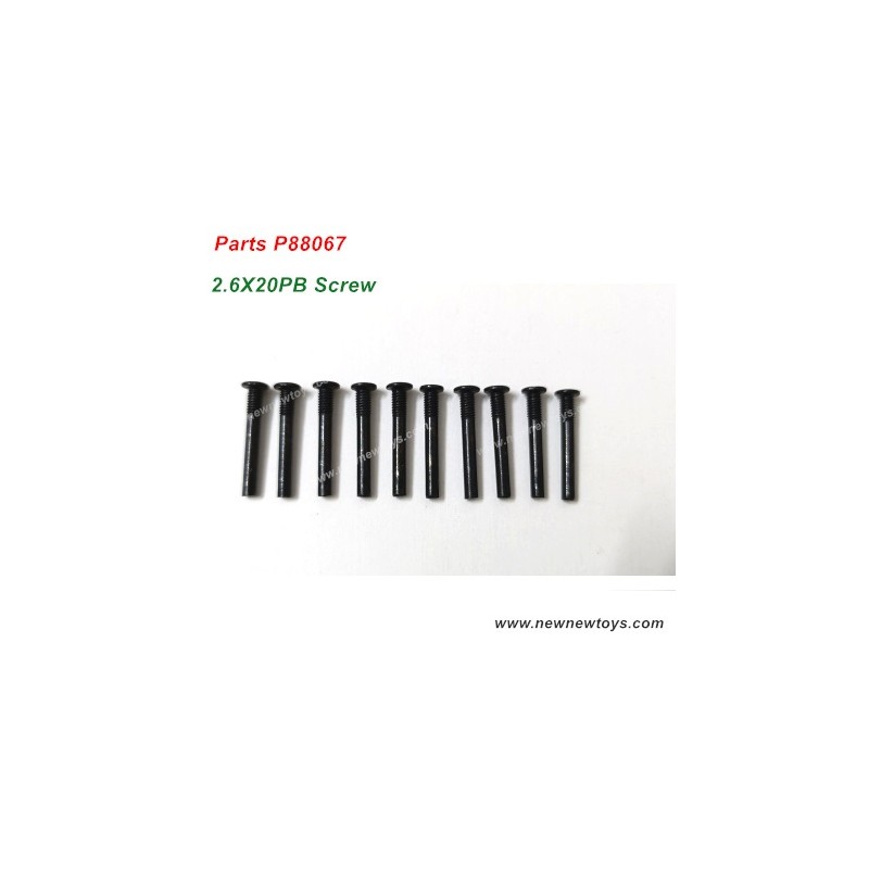 Enoze 9501E RC Hoppy Truck Parts P88067, 2.6X20PB Screw