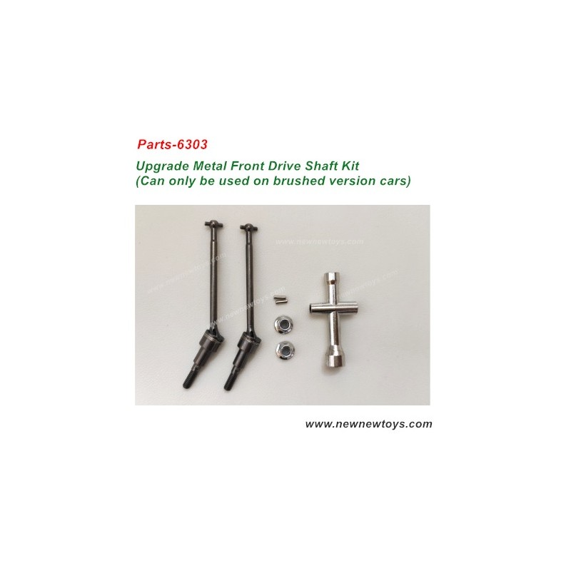 SCY 16101 Upgrades-Metal Front Drive Shaft 6303