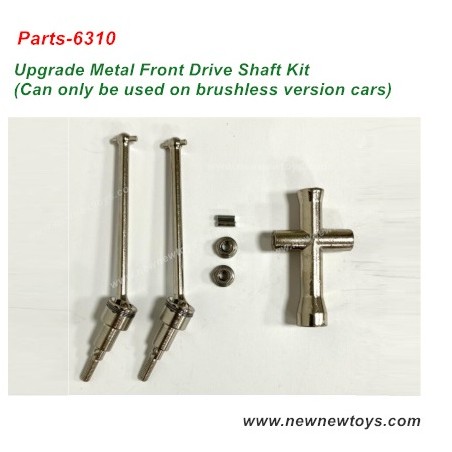 SCY 16101 Pro Parts 6310 Metal Front Drive Shaft