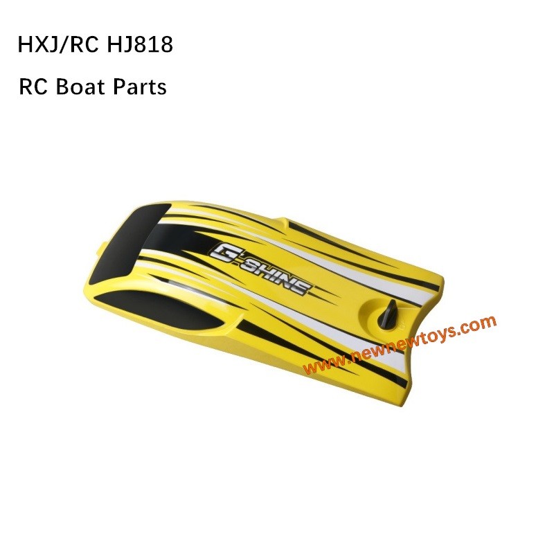 Hongxunjie HJ818 RC Boat Parts Upper Cover HJ818-027 Yellow