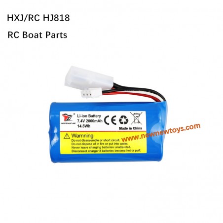 Hongxunjie HJ818 RC Boat Parts Battery HJ806-001 7.4V 2000mAh