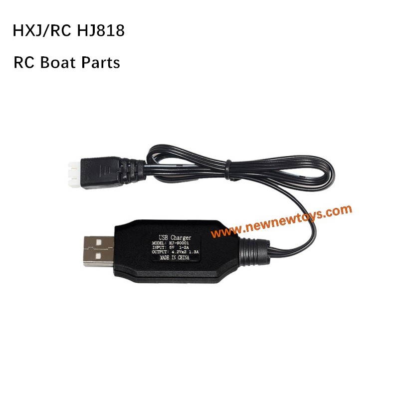 Hongxunjie HJ818 RC Boat Parts 7.4V USB Charger HJ806-002