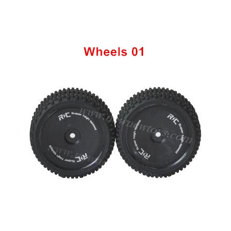 XLF F16 Wheel Parts, Small Version