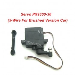 PXtoys 9307 Servo, Rudder Parts PX9300-30, Five Wire Brushed Version