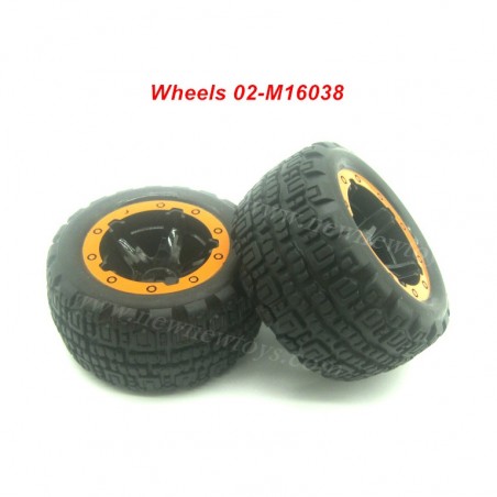 HBX 16890 Wheel, Tire Parts-M16038 For Destroyer RC Car