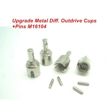 HBX Destroyer 16890 Upgrade Metal Diff. Outdrive Cups Kit M16104