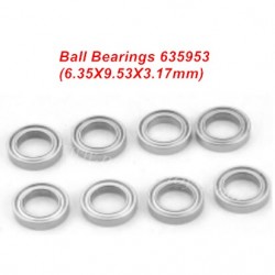 HBX 16889 Parts Bearings 635953 (6.35X9.53X3.17mm)