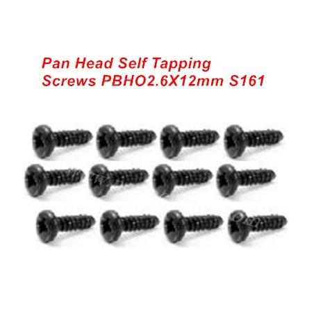 HBX 16889A Screws S161 PBHO2.6X12mm