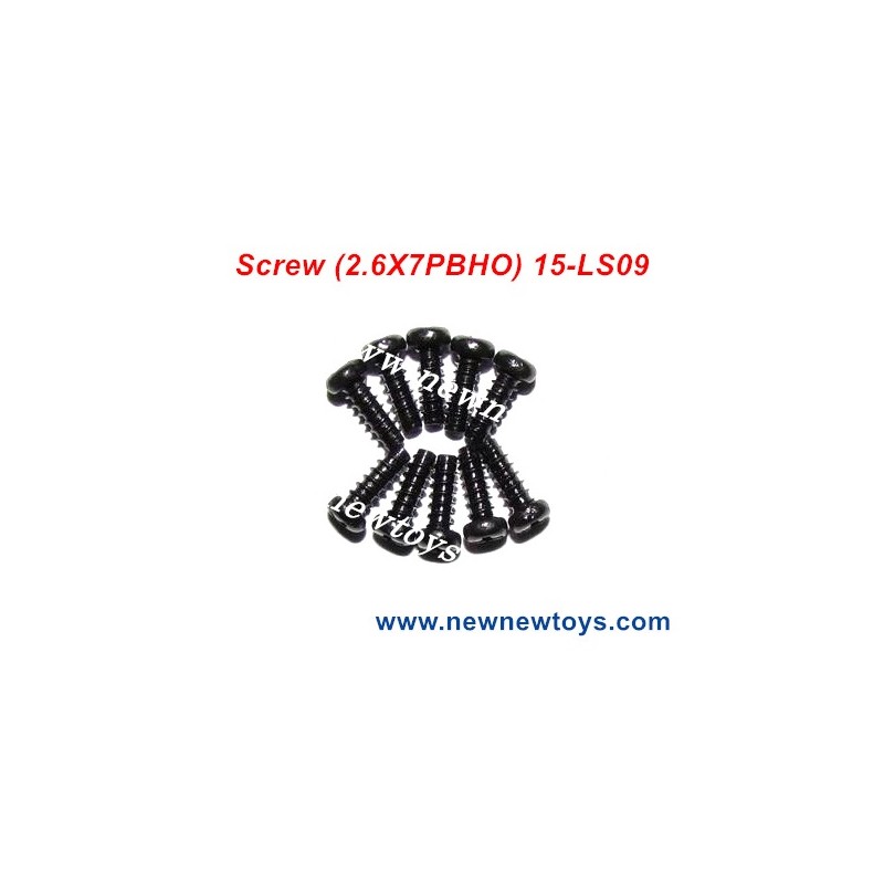 Xinlehong X9115 Screws Parts 15-LS09, (2.6X7PBHO) Round Headed Screw