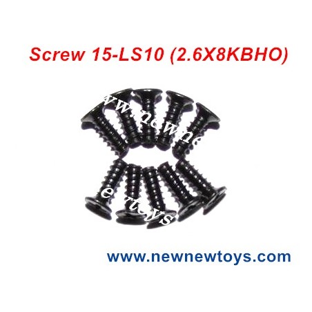 Xinlehong X9115 Screws Parts 15-LS10, Countersunk Head Screw (2.6X8KBHO)