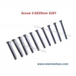 HBX 901 901A Parts S201, Round Head Self Tapping Screw 2.6X25mm