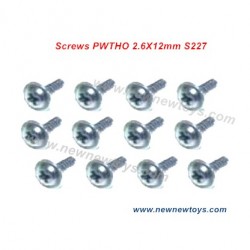 HBX 901 901A Parts S227, Flange Head Self Tapping Screws PWTHO 2.6X12mm
