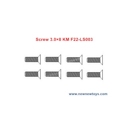 XLF F22A Parts Screw 3.0×8 KM F22-LS003