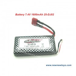 Xinlehong 9125 Battery Parts-25-DJ02, 7.4V 1600mAh