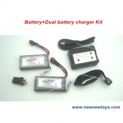 Xinlehong 9125 Battery Kit+Dual Battery Charger Parts
