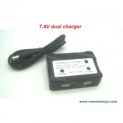 7.4V Dual Battery Charger For Xinlehong Toys RC Car 9125