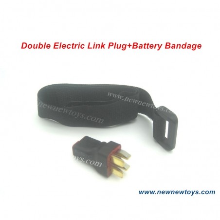 Parts Double Electric Link Plug+Battery Bandage For Xinlehong Toys RC Car 9125