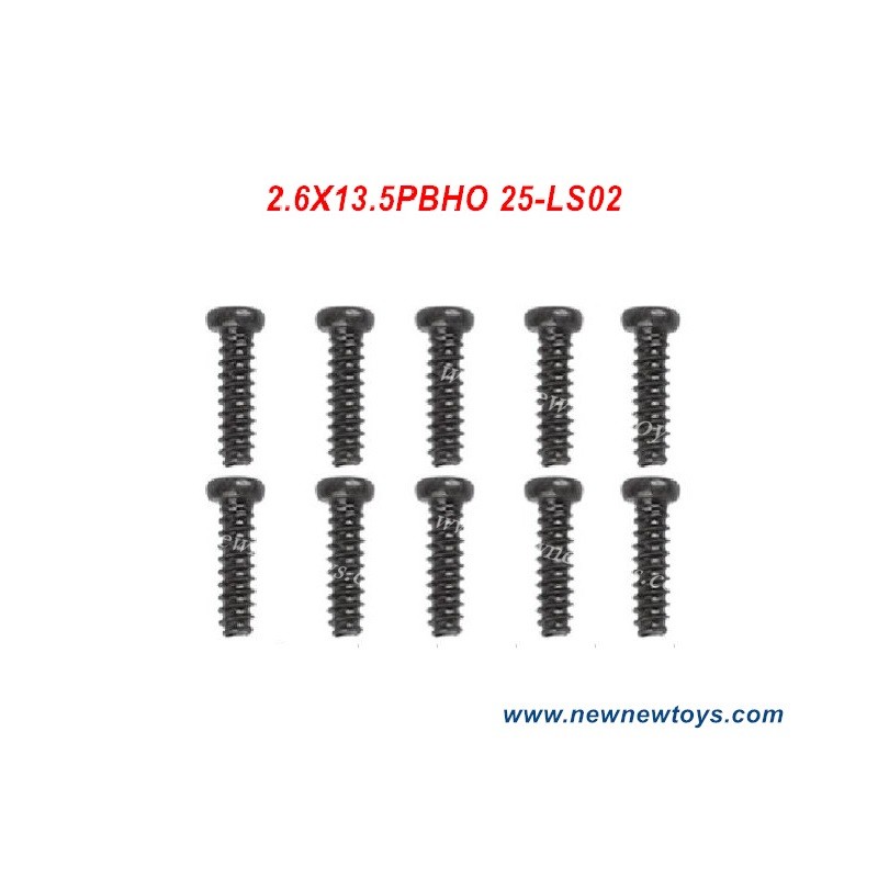 Xinlehong 9125 Parts 25-LS02, Round Headed Screw 2.6X13.5PBHO