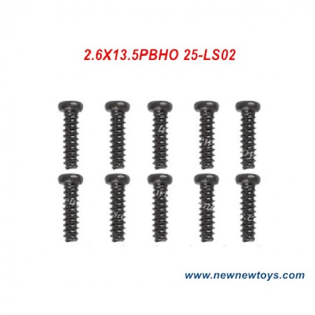 Xinlehong 9125 Parts 25-LS02, Round Headed Screw 2.6X13.5PBHO