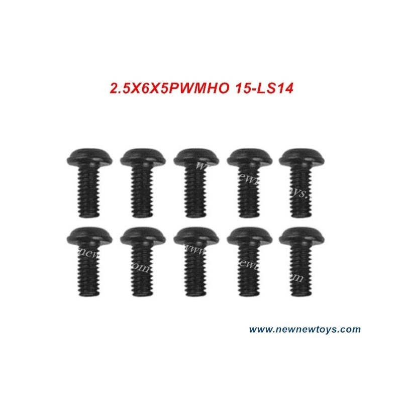 9125 RC Truck Parts 15-LS14, Round Headed Screw 2.5X6X5PWMHO
