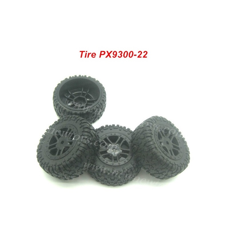 PXtoys 9301 Wheel, Tire Parts PX9300-22 For Speed Pioneer RC Car