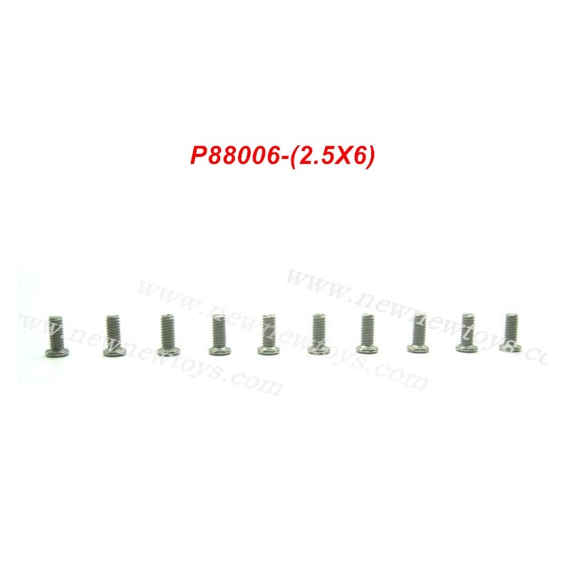 PXtoys 1/18 RC Car 9300 9301 9302 9303 9306 9307 Parts P88006, 2.5X6 Screw