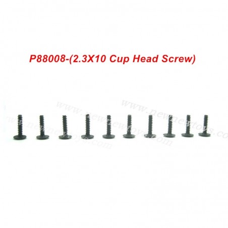 PXtoys 1/18 RC Car 9300 9301 9302 9303 9306 9307 Parts P88008, 2.3X10 Cup Head Screw