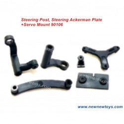 Haiboxing 905 905A Parts-90106, Steering Post, Steering Ackerman Plate+Servo Mount
