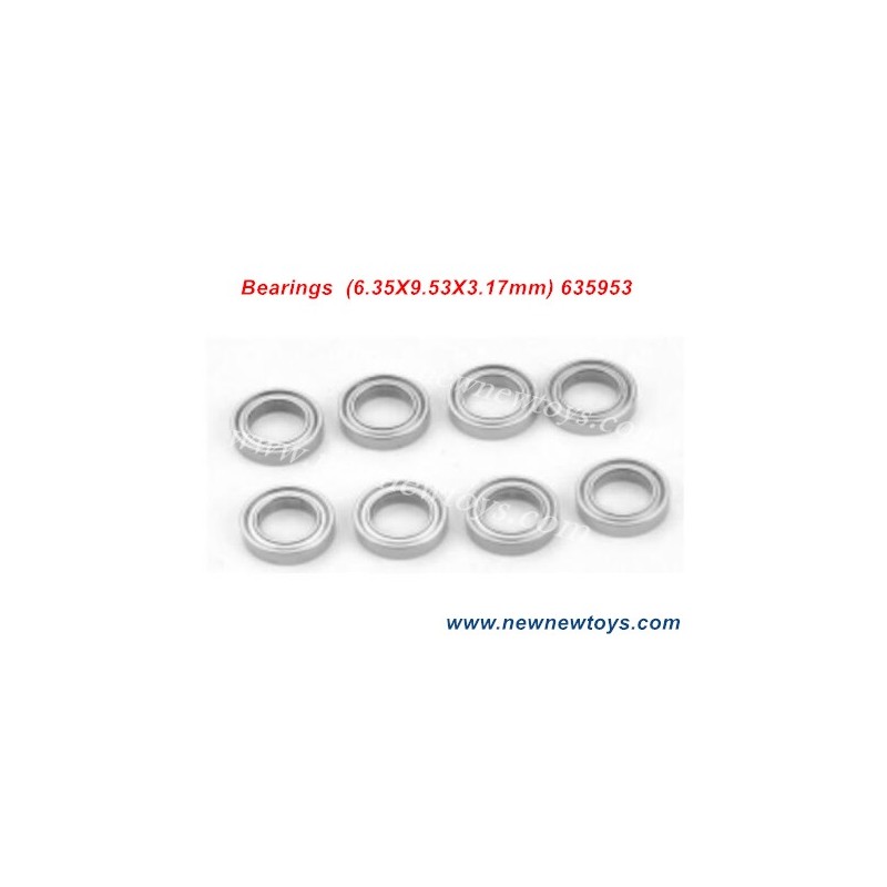 HBX Twister 905 905A Bearings Parts 635953, (6.35X9.53X3.17mm)