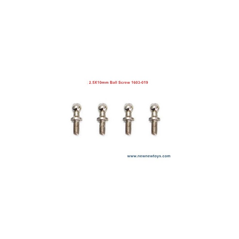 Pinecone Model SG 1603/1604 Parts 2.5X10mm Ball Screw 1603-019