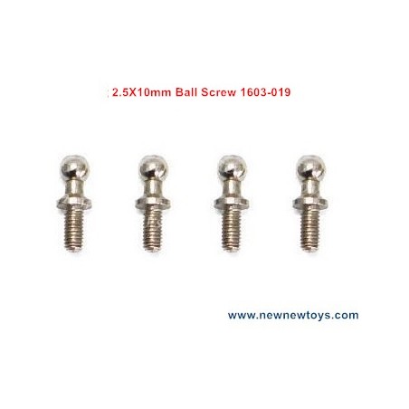 Pinecone Model SG 1603/1604 Parts 2.5X10mm Ball Screw 1603-019