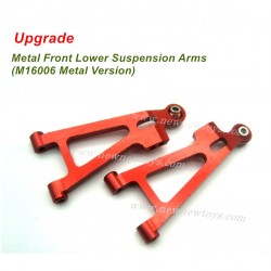 SG RC Models 1601 Upgrades-Metal Front Lower Suspension Arms, Red