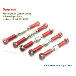 SG RC Cars 1602 Upgrade Parts-Metal Full Car Rod, Red