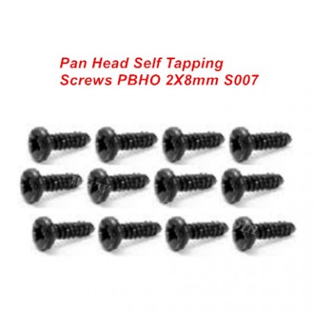 SG 1601/SG 1602 Screws Parts-S007 PBHO2X8mm