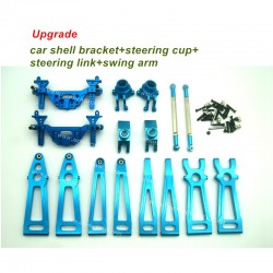 Xinlehong Toys 9125 Upgrade Kit-Metal Car Shell Bracket+Steering Cup+ Steering Link+Swing Arm