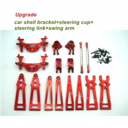 Xinlehong 9125 Upgrade Kit-Alloy Car Shell Bracket+Steering Cup+ Steering Link+Swing Arm