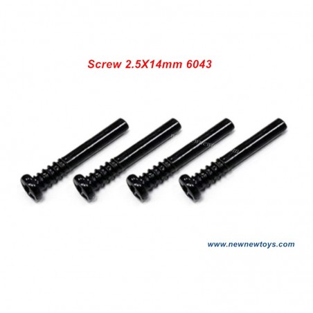 Parts Screw 2.5X14mm 6043 For Suchiyu RC Model SCY 16101/16102/16103/16201