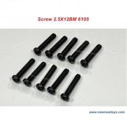 Parts Screw 2.5X12BM 6105 For SCY RC Car 16101/16102/16103/16201