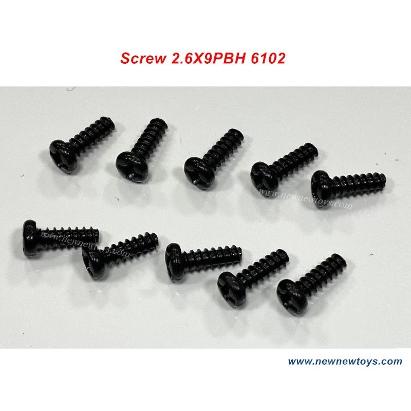 Parts Screw 2.6X9PBH 6102 For Suchiyu RC Model SCY 16101/16102/16103/16201
