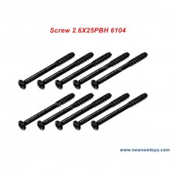 Parts Screw 2.6X25PBH 6104 For SCY RC Car 16101/16102/16103/16201