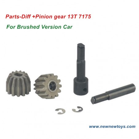 ZD Racing DBX 10 Parts Diff +Pinion Gear 13T 7175 For Brushed Version Car