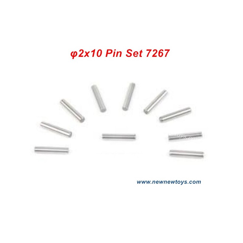 DBX 10 RC Car Parts 7267, φ2x10 Pin Set